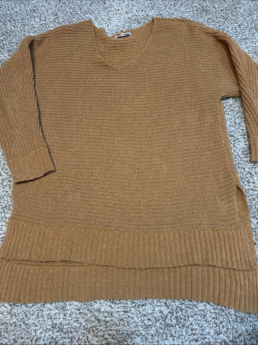 American Eagle Outfitters Tan Textured Knit Pullover
